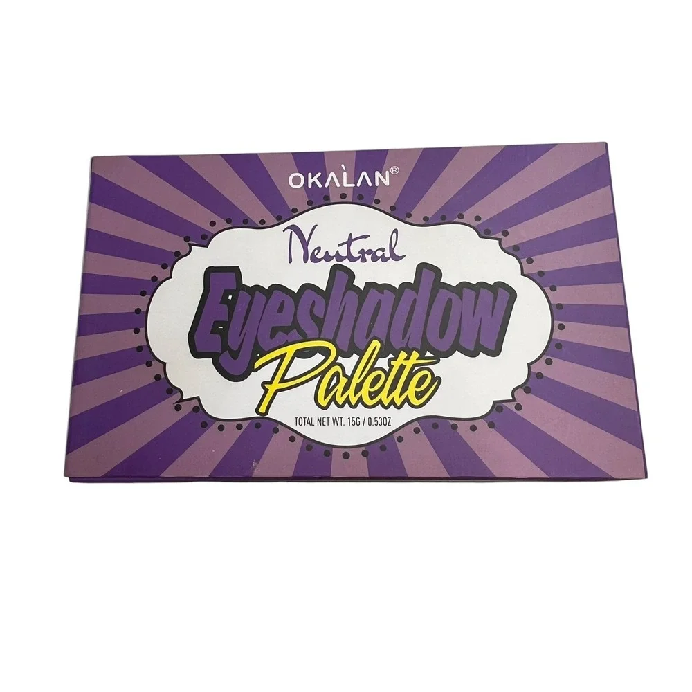 OKALAN Neutral Eyeshadow Palette 15 Colors Makeup Cosmetic Eye Shadow 0.53‎ oz